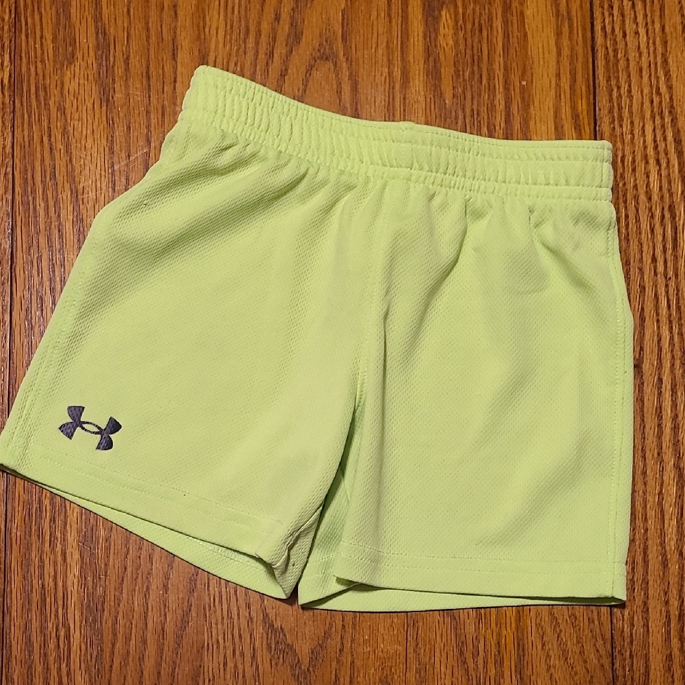 Under Armour Yellow/Green Athletic Shorts - 24 Months